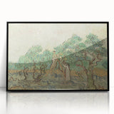 Impressionist Olive Grove Wall Art - The Olive Orchard by Van Gogh