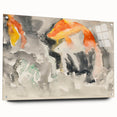 Modern Wall Art: Abstract Watercolor Fish Design