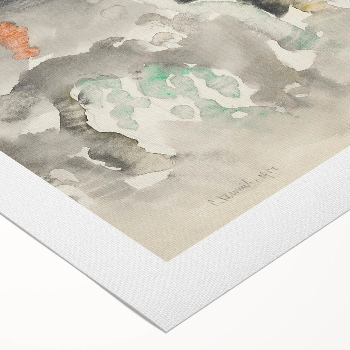 Modern Wall Art: Abstract Watercolor Fish Design