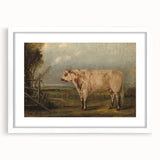 Classic Romantic Paintings: A Young Bull - Historic Pastoral Wall Art