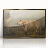 Classic Romantic Paintings: A Young Bull - Historic Pastoral Wall Art