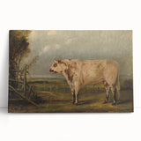 Classic Romantic Paintings: A Young Bull - Historic Pastoral Wall Art