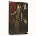 Baroque Portrait Art Print - Classic Black and Silver Wall Décor