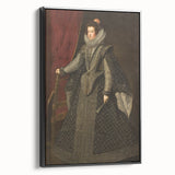 Baroque Portrait Art Print - Classic Black and Silver Wall Décor