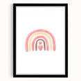 Playroom Wall Art - Heart Rainbow Kids Room Wall Decor