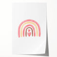 Playroom Wall Art - Heart Rainbow Kids Room Wall Decor
