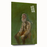 Modern Wall Art: Mednyánszky’s Study of a Seated Man in Earth Tones
