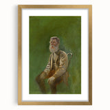 Modern Wall Art: Mednyánszky’s Study of a Seated Man in Earth Tones