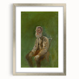 Modern Wall Art: Mednyánszky’s Study of a Seated Man in Earth Tones