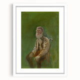 Modern Wall Art: Mednyánszky’s Study of a Seated Man in Earth Tones