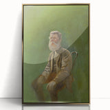 Modern Wall Art: Mednyánszky’s Study of a Seated Man in Earth Tones