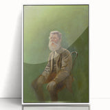 Modern Wall Art: Mednyánszky’s Study of a Seated Man in Earth Tones
