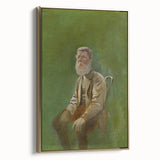 Modern Wall Art: Mednyánszky’s Study of a Seated Man in Earth Tones