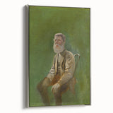 Modern Wall Art: Mednyánszky’s Study of a Seated Man in Earth Tones
