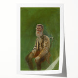 Modern Wall Art: Mednyánszky’s Study of a Seated Man in Earth Tones