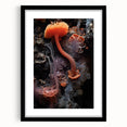 Extra large abstract art print featuring textured, colorful swirls on a framed canvas, suitable for living room decor.