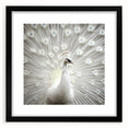 Extra large abstract art print featuring a colorful, textured close-up of animal fur, framed in black.