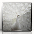 Large abstract wall art featuring a close-up animal design in black and white tones on a framed acrylic.