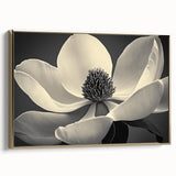 Framed canvas depicting a vintage-style landscape with muted earth tones, ideal for bedroom wall art.