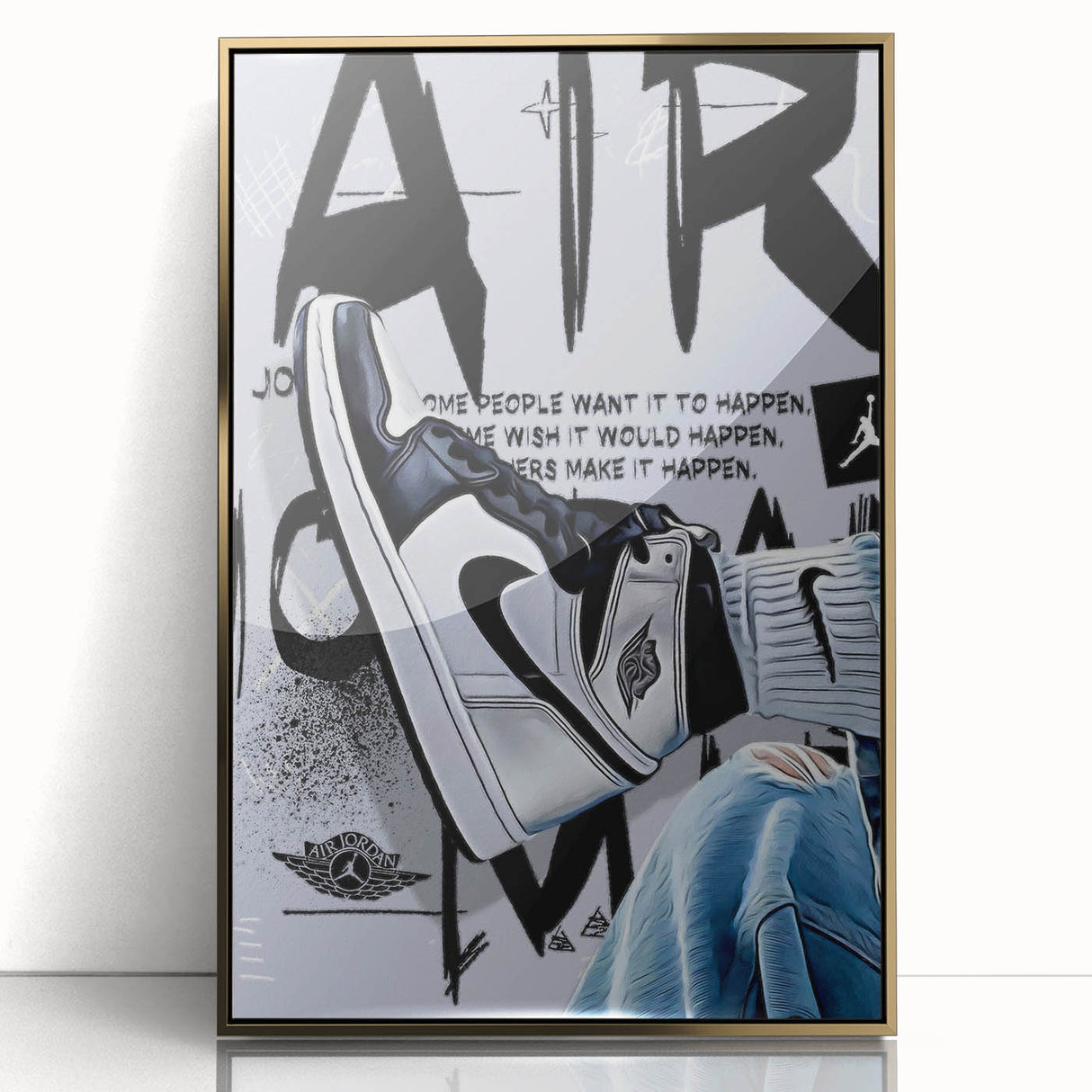 Monochrome Pop Art Wall Art - Black and White Canvas for Urban Décor