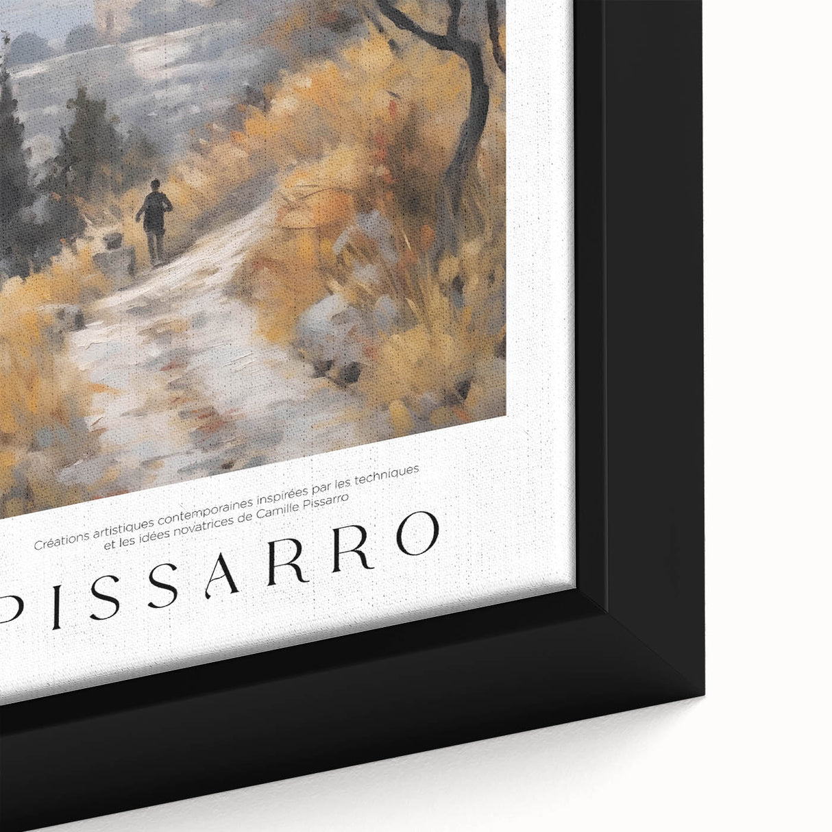 Extra large framed canvas featuring a textured, colorful abstract design with black accents, ideal for living room decor.