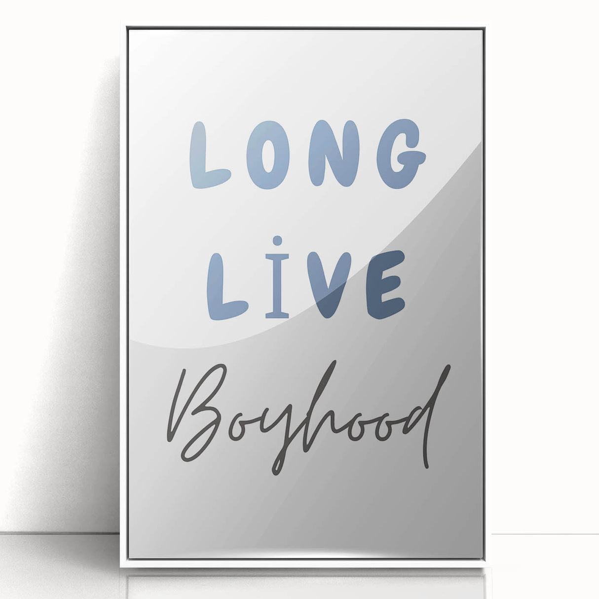 Long Live Boyhood – Boys Room Motivational Wall Art Print