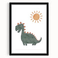 Dinosaur Nursery Wall Art - Stretched Canvas Baby Room Decor
