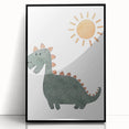 Dinosaur Nursery Wall Art - Stretched Canvas Baby Room Decor