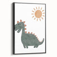 Dinosaur Nursery Wall Art - Stretched Canvas Baby Room Decor