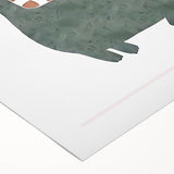 Dinosaur Nursery Wall Art - Stretched Canvas Baby Room Decor