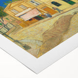 Impressionist Village Wall Art - The Yellow House by Van Gogh