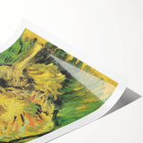 Impressionist Still Life Wall Art - Two Cut Sunflowers by Van Gogh