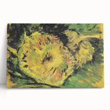 Impressionist Still Life Wall Art - Two Cut Sunflowers by Van Gogh