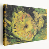 Impressionist Still Life Wall Art - Two Cut Sunflowers by Van Gogh