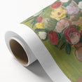Modern Wall Art: Vibrant Floral Bouquet in a Rustic Vase