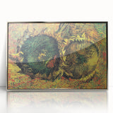 Impressionist Floral Wall Art - Two Cut Sunflowers by Van Gogh