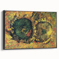 Impressionist Floral Wall Art - Two Cut Sunflowers by Van Gogh
