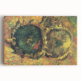 Impressionist Floral Wall Art - Two Cut Sunflowers by Van Gogh
