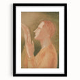 Modern Wall Art: Elegant Portrait of a Blind Man in Warm Tones