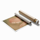 Modern Wall Art: Elegant Portrait of a Blind Man in Warm Tones