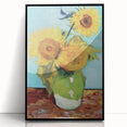 Van Gogh’s Vase with Three Sunflowers (1888): Iconic Wall Art