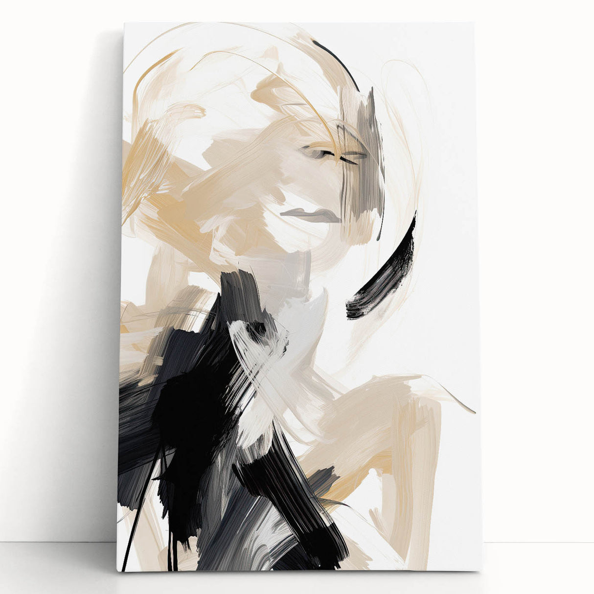 Contemporary Dining Art Pieces – Abstract Brushstroke Wall Art