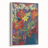 Expressionist Art: Still Life with Lilies by Kirchner Canvas Print
