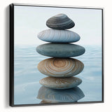 Black and white framed canvas featuring a close-up landscape, ideal for bedroom wall art.