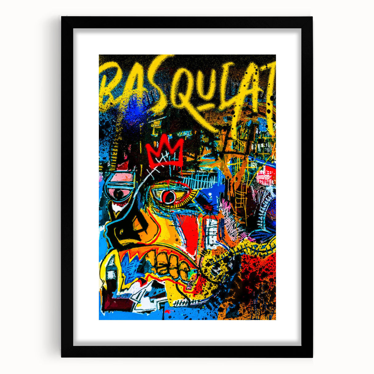 Colorful Pop Art Wall Art - Bold Canvas with Red, Yellow, and Blue