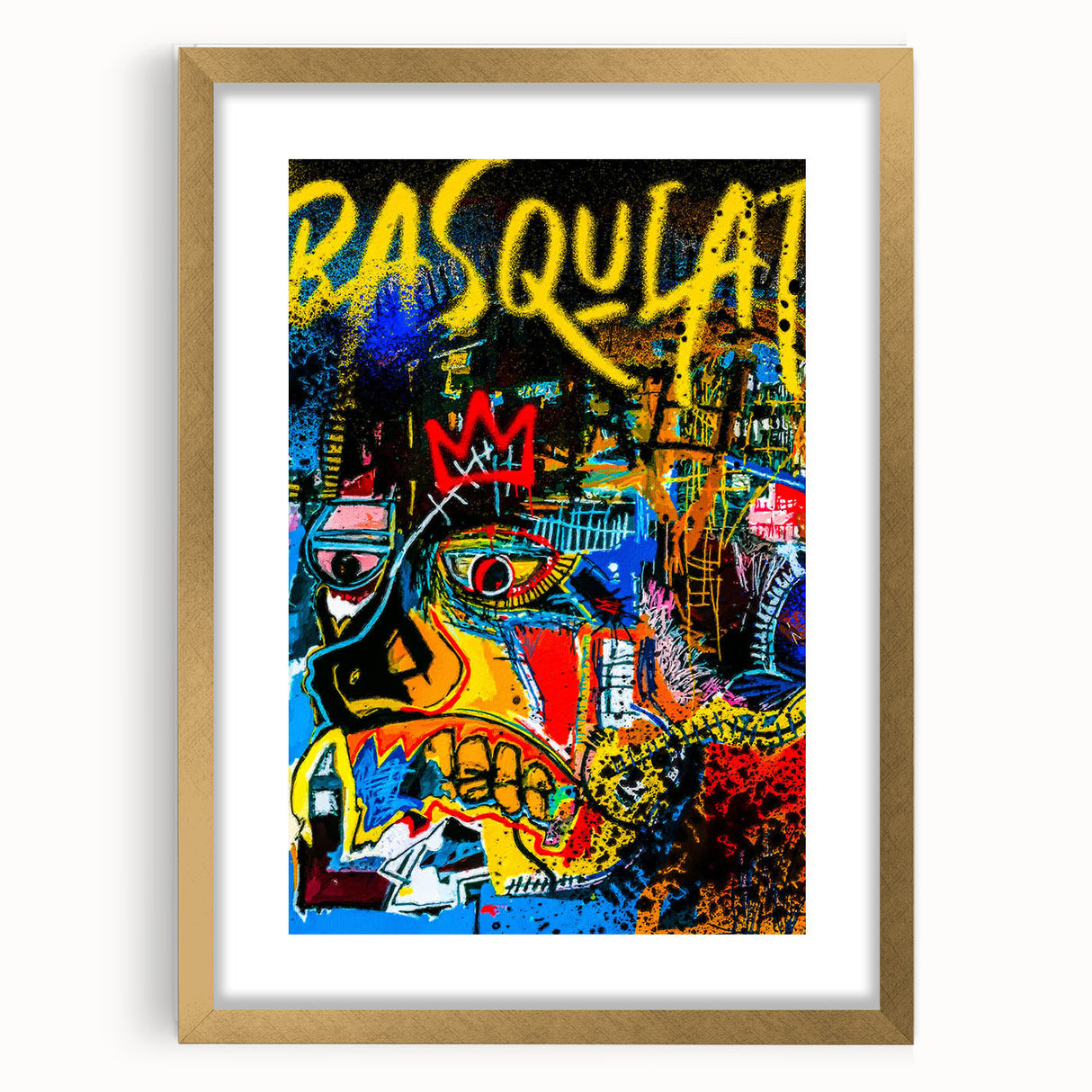 Colorful Pop Art Wall Art - Bold Canvas with Red, Yellow, and Blue