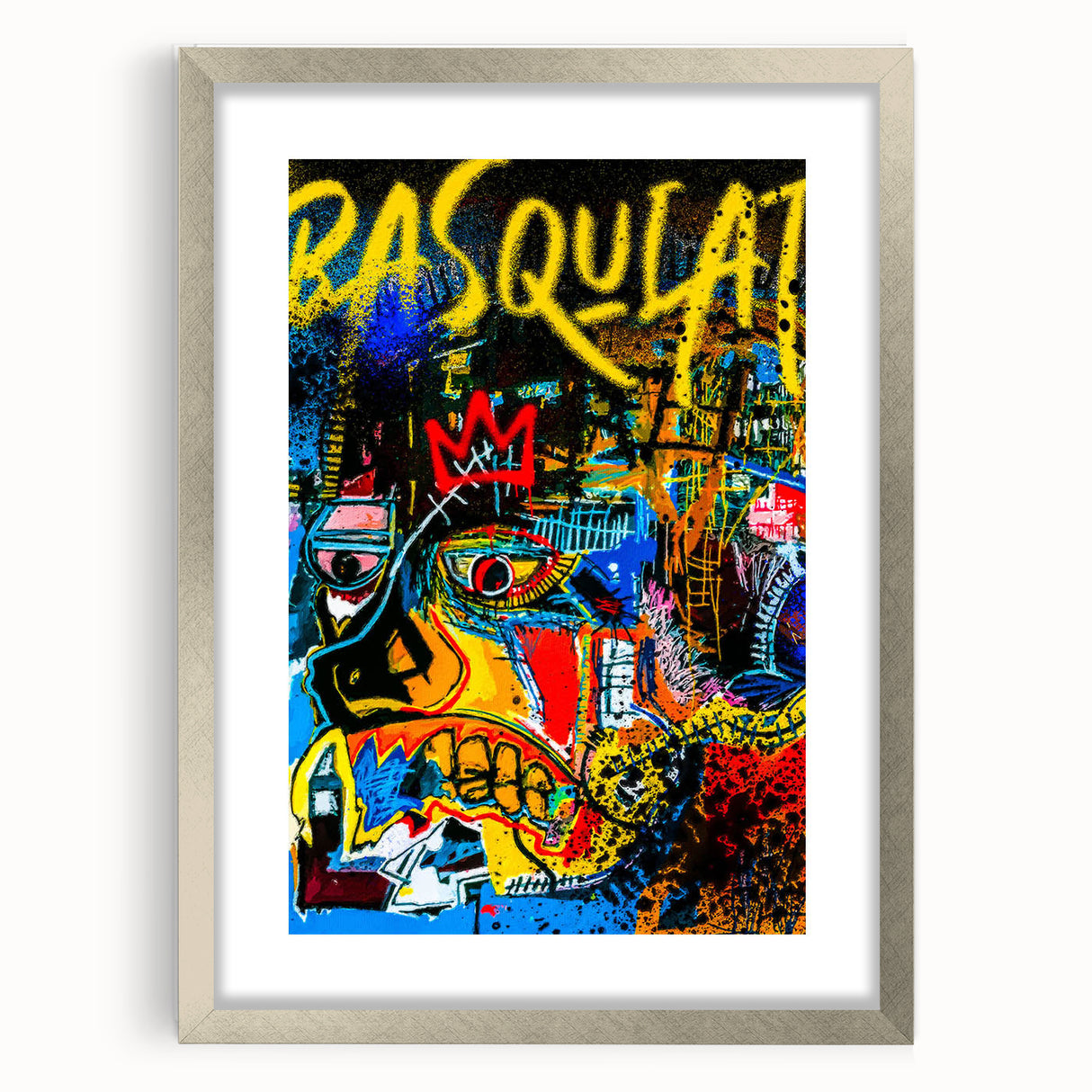 Colorful Pop Art Wall Art - Bold Canvas with Red, Yellow, and Blue