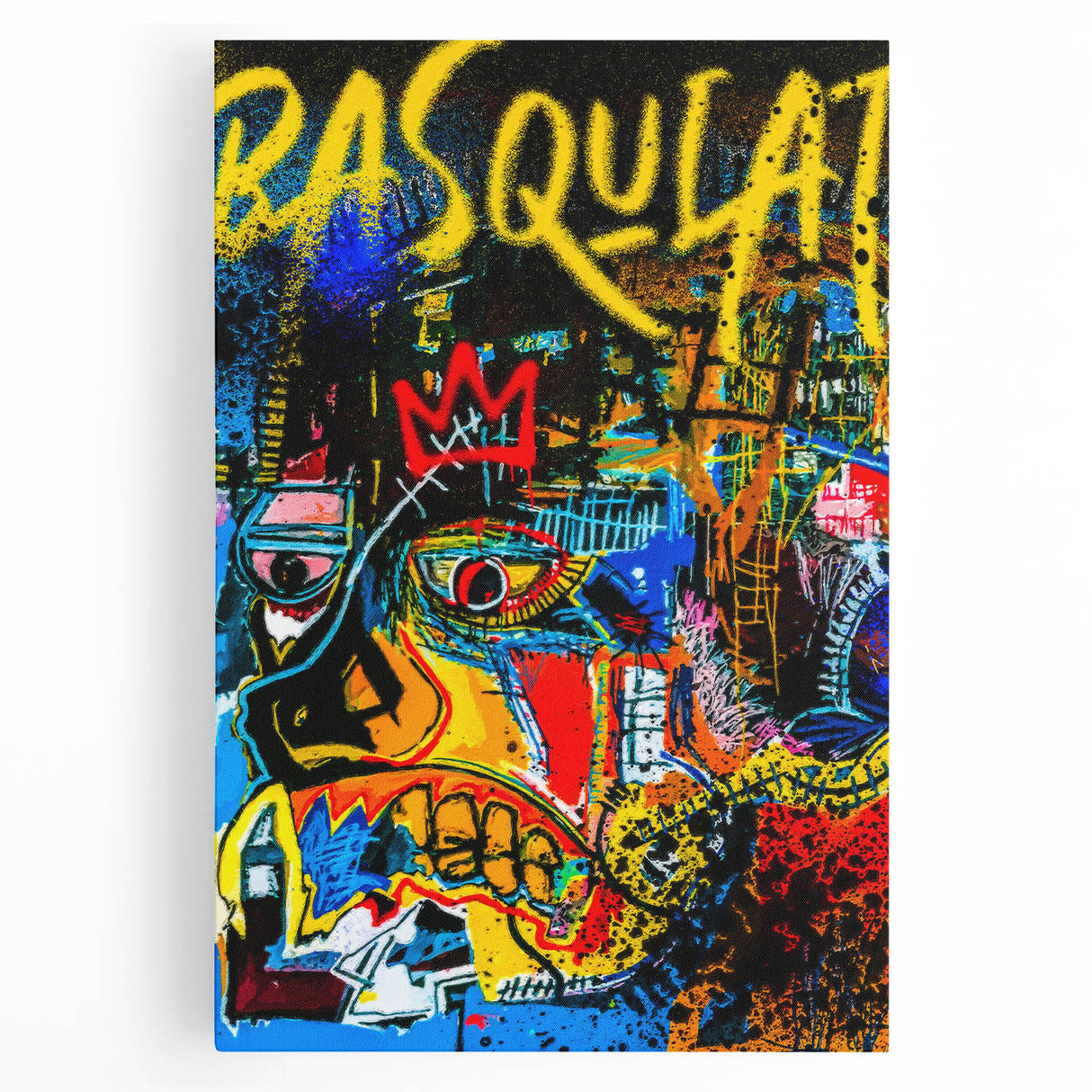 Colorful Pop Art Wall Art - Bold Canvas with Red, Yellow, and Blue