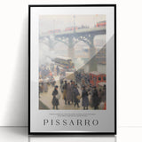 Large abstract wall art depicting a mid-century modernist design in black and white tones, framed in black acrylic.