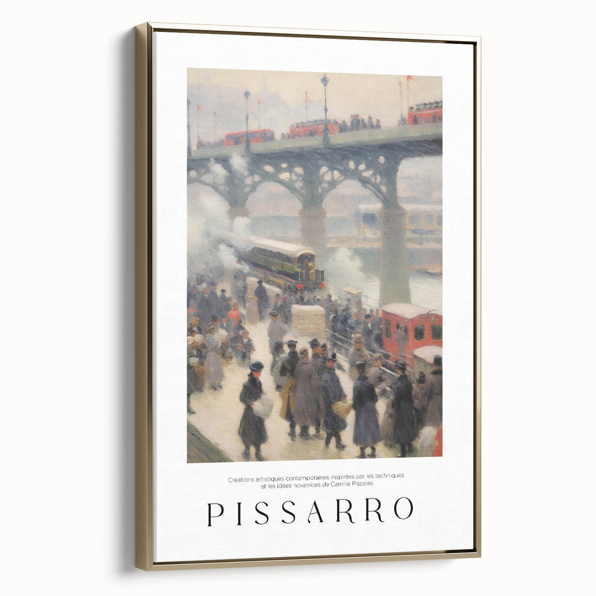 Framed canvas featuring a vintage landscape painting in muted earth tones, ideal for bedroom wall art.